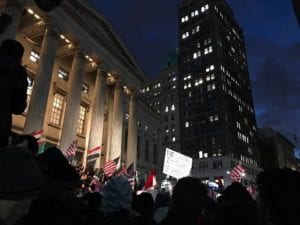 الجالية اليمنية في مدينة نيويورك تحتشد ضد قرارات الرئيس الامريكى "صور خاصة "