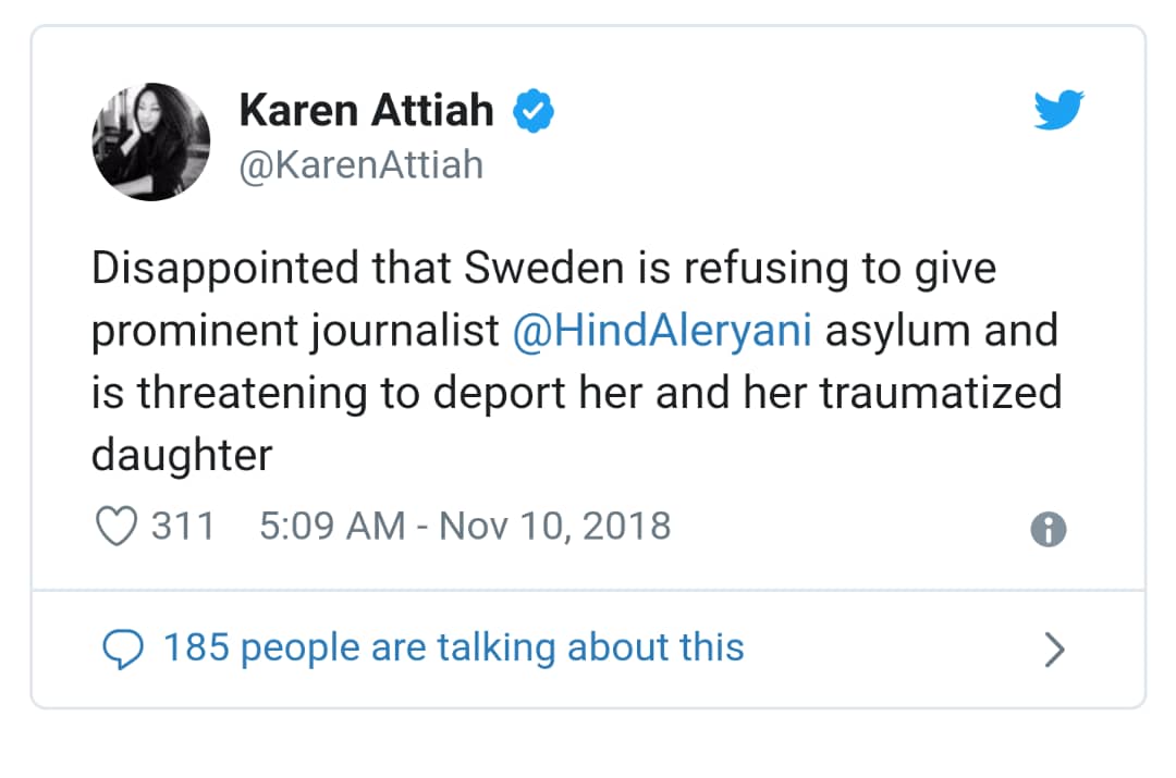 “أنا في السويد لكنّي لست بأمان”… الحقوقيّة اليمنيّة هند الأرياني مهدّدة بالترحيل