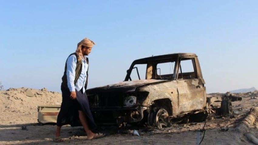 30غارة جوية لمقاتلات حربية وطائرات دون طيار على مواقع لعناصر القاعدة في اليمن