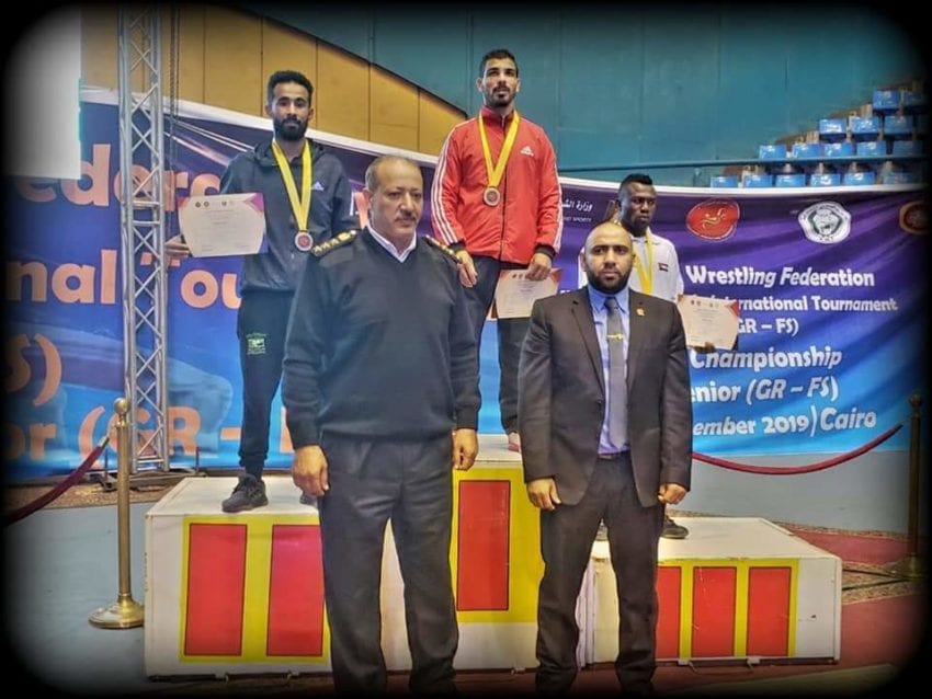 لاعبو اليمن يحصدون ميداليات البطولة العربية للمصارعة
