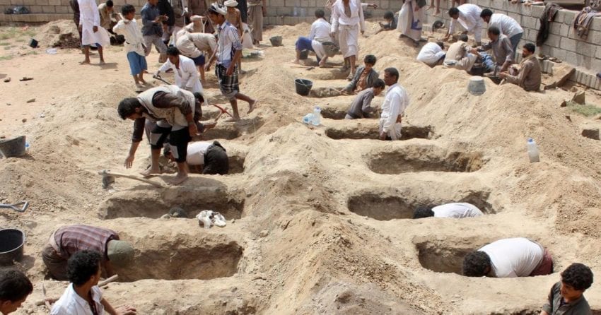 مائة ألف قتيل من بداية الحرب في اليمن