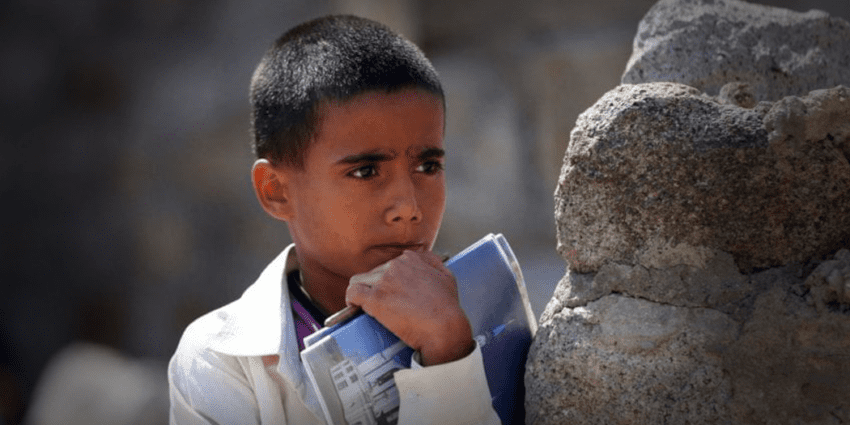 أطفال اليمن محرومون من الدراسة في الهند