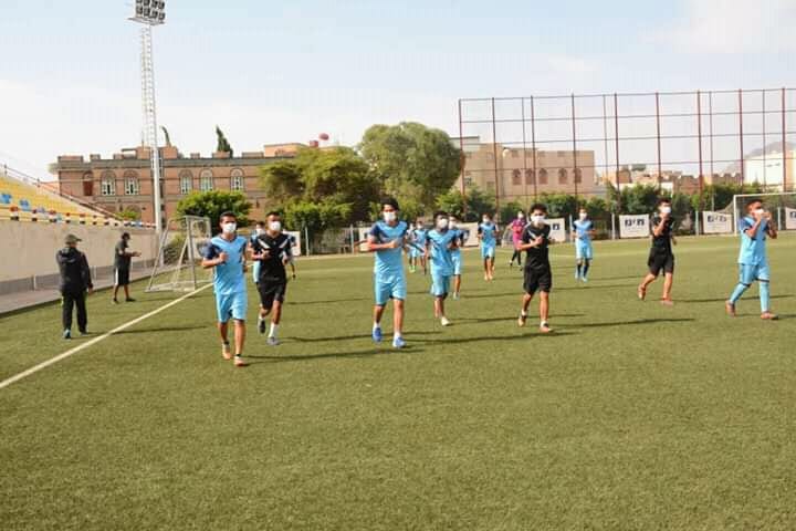 نادي وحدة صنعاء يعاود التمارين الرياضية