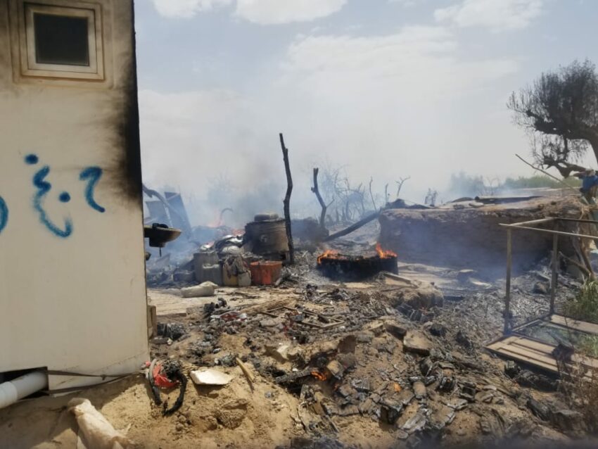 تفاصيل حريق مخيمات النازحين بمأرب