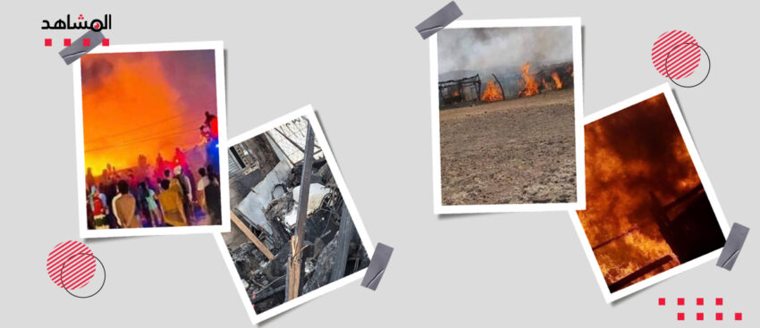 استبدال الخيام بالشبكيات لمنع الحرائق في مخيمات النازحين بمأرب
