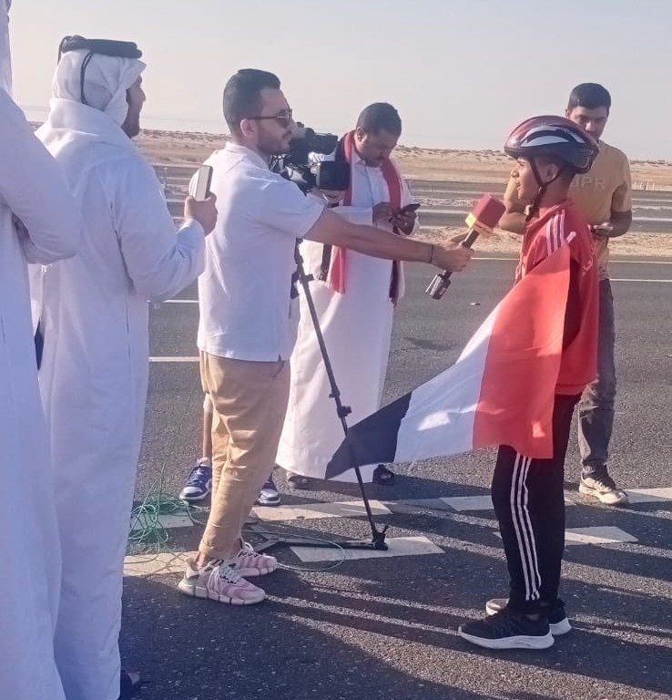 يمنيان يصلان إلى قطر بدراجات هوائية